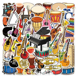 Cartoon Musical Instruments Sticker Packs (ONLINE ORDER ONLY)