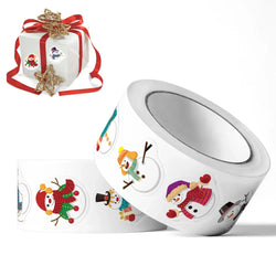 100-500pcs Heterotypic Christmas Themed Animals Stickers 8 Designs 2.5cm/1inch DlY Graffiti Holiday Party Decoration Labels (ONLINE ORDER ONLY)