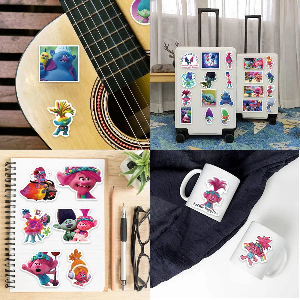 50pcs Retro Magic Genie Stickers For DIY Suitcase Water Bottle Phone Laptop Guitar Car Motorcycle Skateboard Vintage Sticker (ONLINE ORDER ONLY)