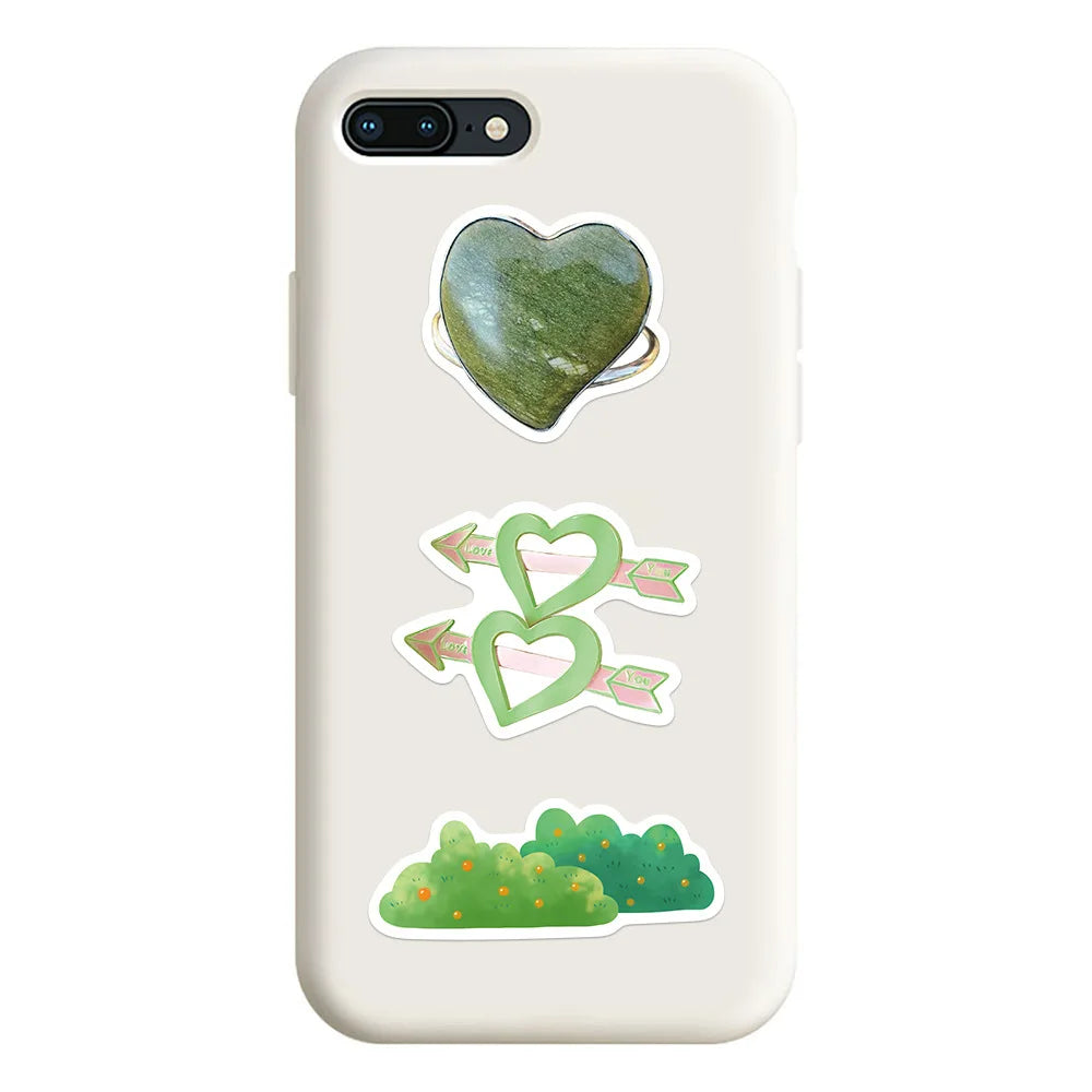 10/30/60PCS Ins Style Green Cartoon Cute VSCO Stickers Aesthetic Luggage Skateboard Phone Guitar Graffiti Sticker For Girls Kids (ONLINE ORDER ONLY)