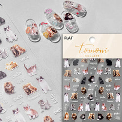 Lovely Dog Cat Animal Bunny 3D Soft Embossed Relief Self Adhesive Nail Art Stickers Cute Pretty Puppy Kitty Star Manicure Decals (ONLINE ORDER ONLY)
