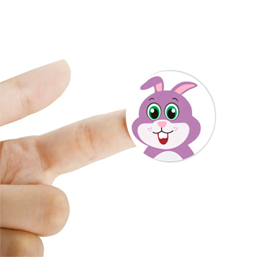 100-500pcs Cartoon Animal Reward Stickers 2.5cm/1inch DIY Decor Perfect For Learning Games Notebook Pad Fridge Gift Seal Labels (ONLINE ORDER ONLY)