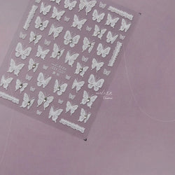 Dreamy Chic Butterfly Flower Bowknot Square Rhinestone Crystal 5D Self Adhesive Nail Art Stickers Fantasy Shiny Manicure Decals (ONLINE ORDER ONLY)