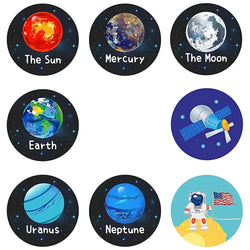 100-500 Pcs Universe Outer Space Stickers Solar System Earth Mars Jupiter Planet DIY Sealing Children's Decals Stationery Toy (ONLINE ORDER ONLY)