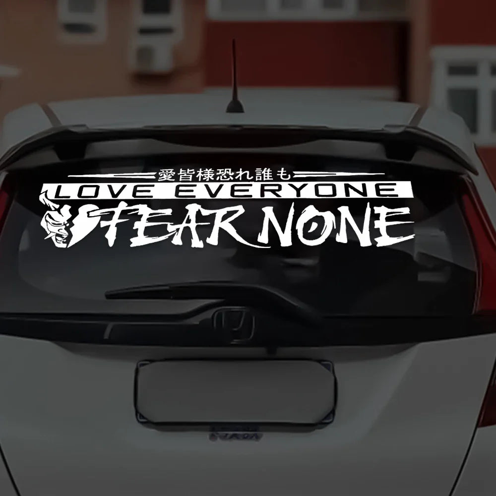 Love Everyone JDM Car Stickers for Drift Stance Anime Sticker Dream Build Escape After The File Glass Decoration Vinyl Decals (ONLINE ORDER ONLY)