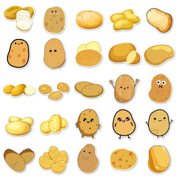 10/50PCS Cute Potato Cartoon Stickers For Motorcycles Luggage Computer Laptop Gift Car Phone Water bottle Notebook (Online Order Only)