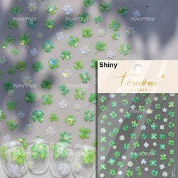 Pink Hot Stamping Flower Charm Peach Blossom Canglan Clover Daisy Pearl Self Adhesive Nail Art Decoration Sticker Manicure Decal (ONLINE ORDER ONLY)