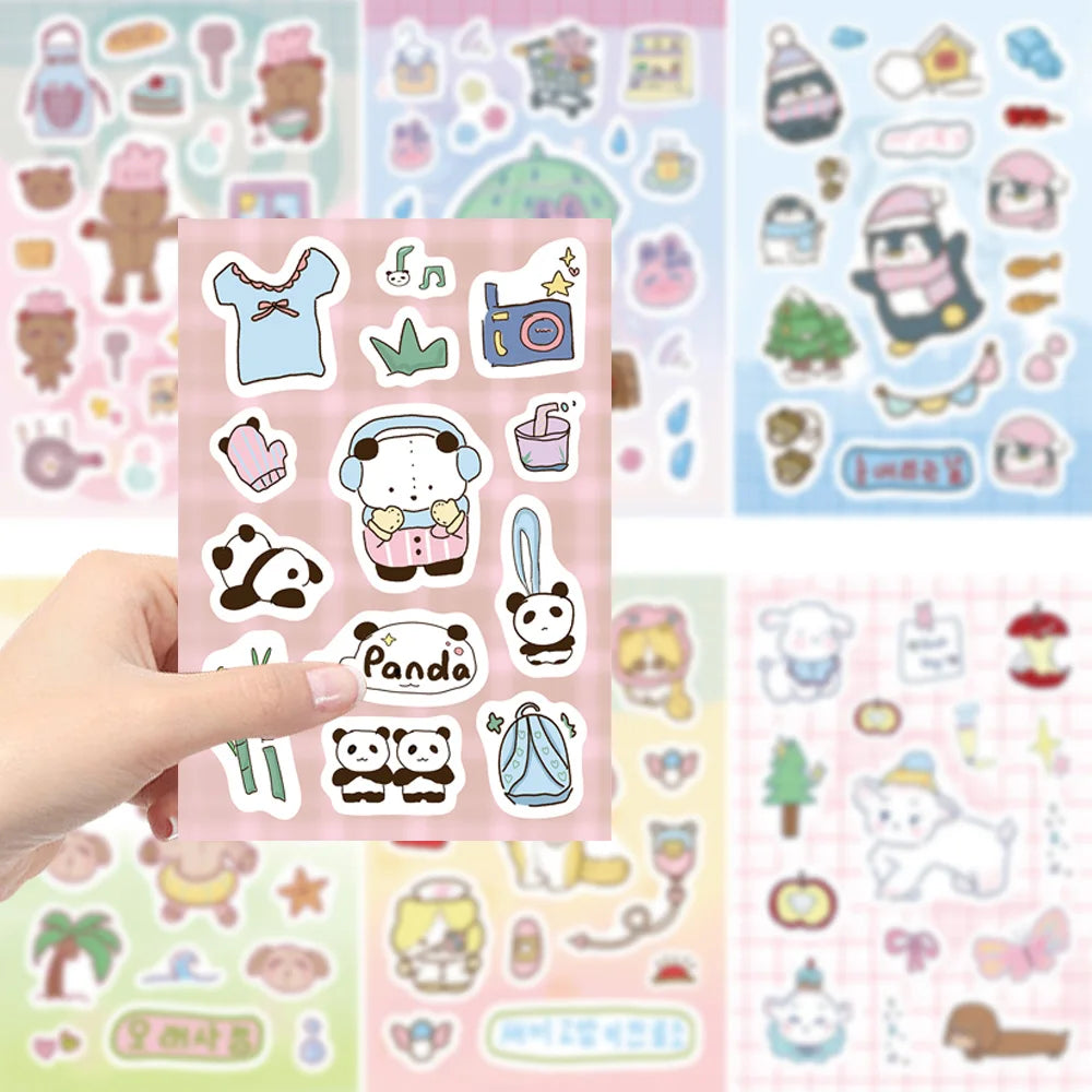 8/16/32pcs Animals Elephant Penguin Sticker Children DIY Puzzle Funny Assemble Stickers Kids Educational Toys Boys Girls Gifts﻿ (ONLINE ORDER ONLY)
