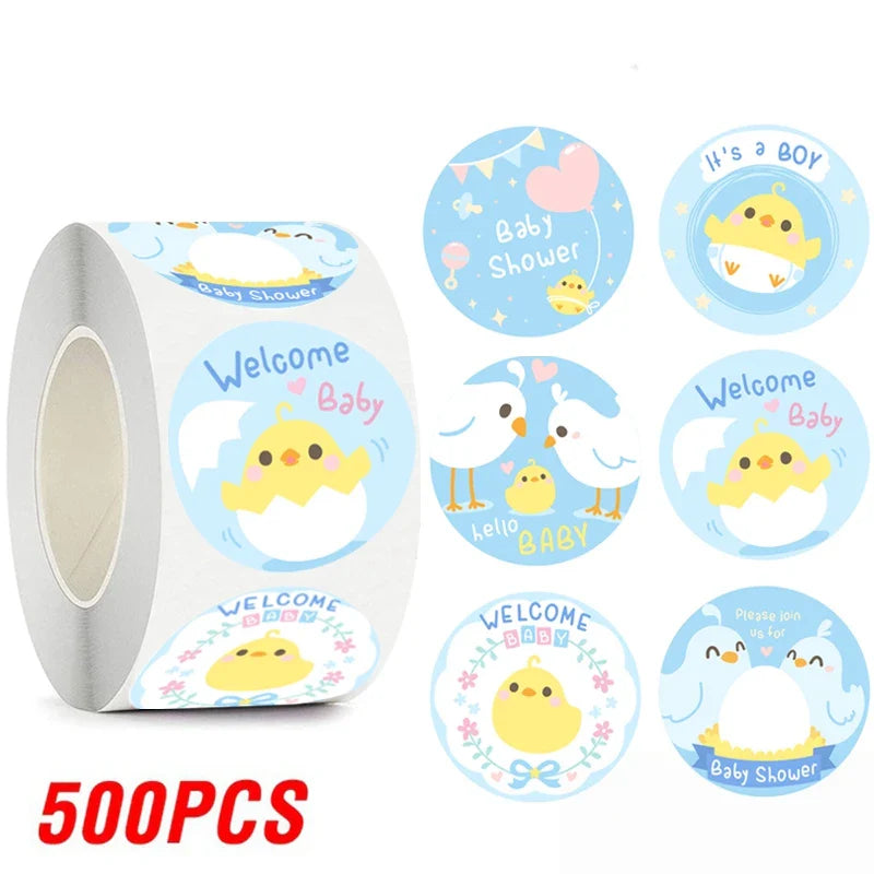100-500pcs Cartoon Animal Label Thank You Stickers Sealing Label For Business Handmade Baking Cake Party Gift Decoration Sticker (ONLINE ORDER ONLY)