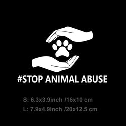 "#STOP ANIMAL ABUSE"stickers,To arouse public attention and action on animal abuse issues.For car motor &laptops (ONLINE ORDER ONLY)