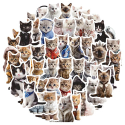 Cartoon Animal Cat Stickers Decal for Laptop Motorcycle Luggage Snowboard Fridge Car (ONLINE ORDER ONLY)