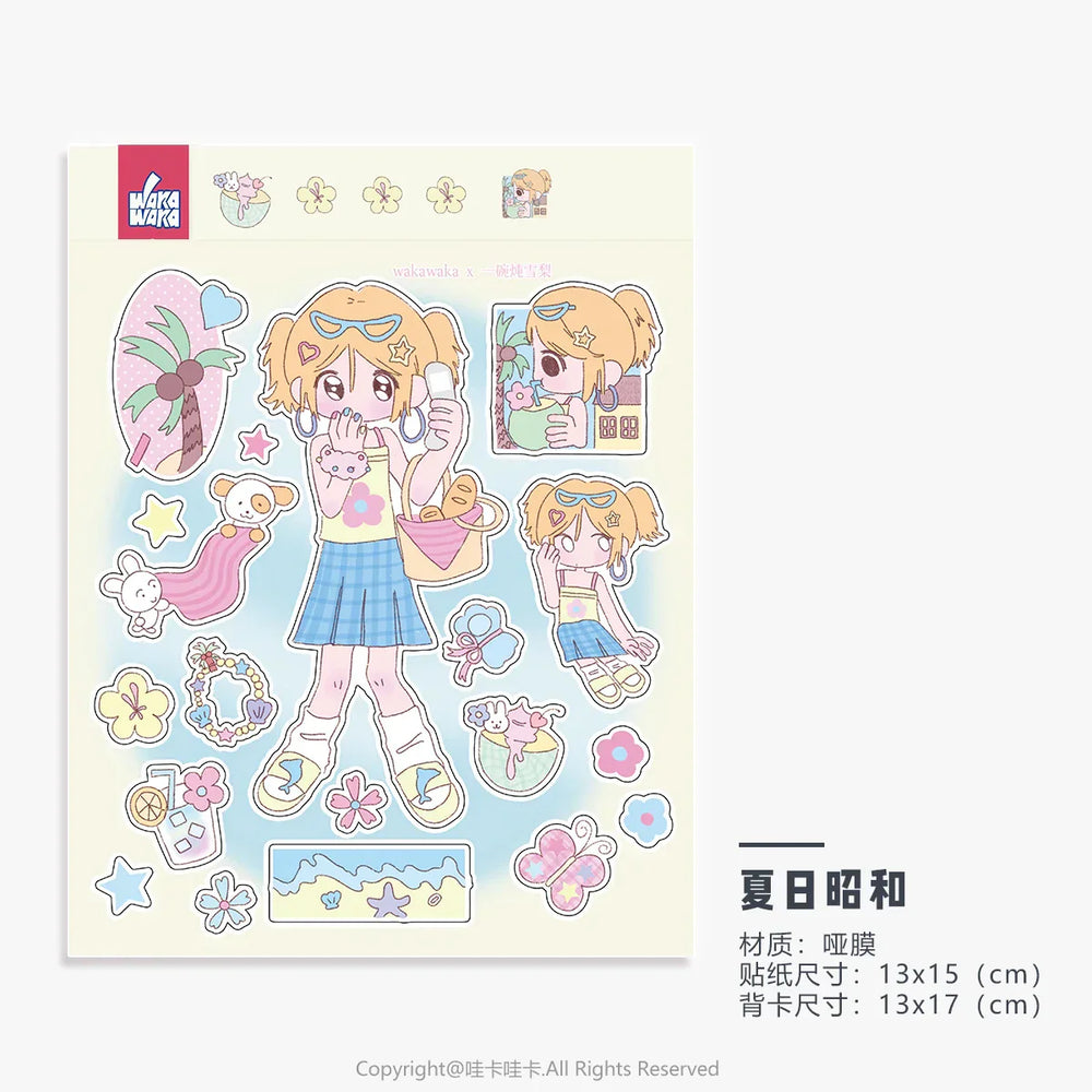 Kawaii Scrapbooking Stickers: Decorative Character Stickers for DIY Crafts, Album, Journal, Planner (Online Order Only)