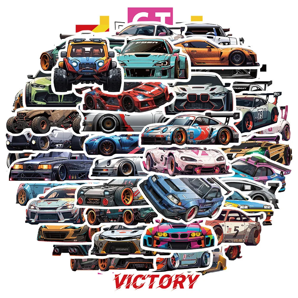 GTR JDM Car Stickers Decals 10/30/50pcs (ONLINE ORDER ONLY)