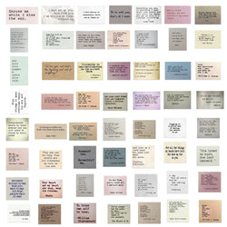 60pcs Motivational Phrases Vintage Stickers For DIY Scrapbook Fridge Laptop Phone Bike Car Inspirational Famous Quotes Decals (ONLINE ORDER ONLY)
