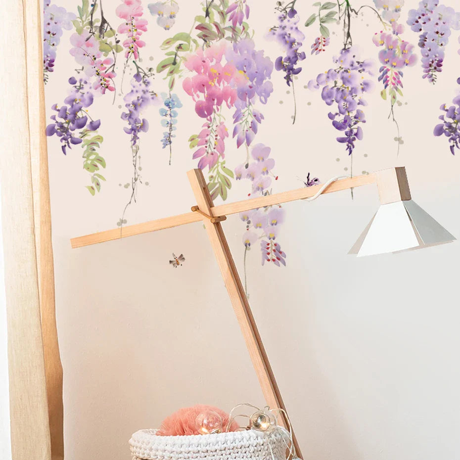 Painted Flower Leaf Wall Stickers Self-adhesive Mural Decor (Online Order Only)