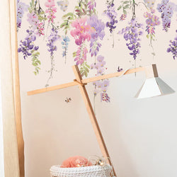 Painted Flower Leaf Wall Stickers Self-adhesive Mural Decor (Online Order Only)