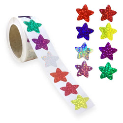 100-500Pcs Holographic Color Gold Star Stickers for Kids Reward Foil Star Stickers Labels for Wall Crafts Classroom Supplies (ONLINE ORDER ONLY)
