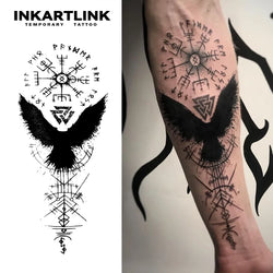 Evil Symbol Semi-Permanent Waterproof Tattoo Sticker, Lasts 15 Days (ONLINE ORDER ONLY)