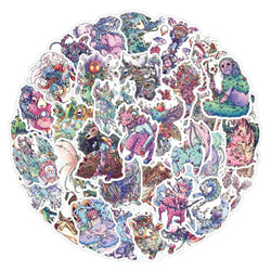 10/30/50PCS Funny Monster Stickers Cool Graffiti Decals For Notebook Phone Skateboard Laptop Fridge Car Sticker Waterproof Toys (ONLINE ORDER ONLY)
