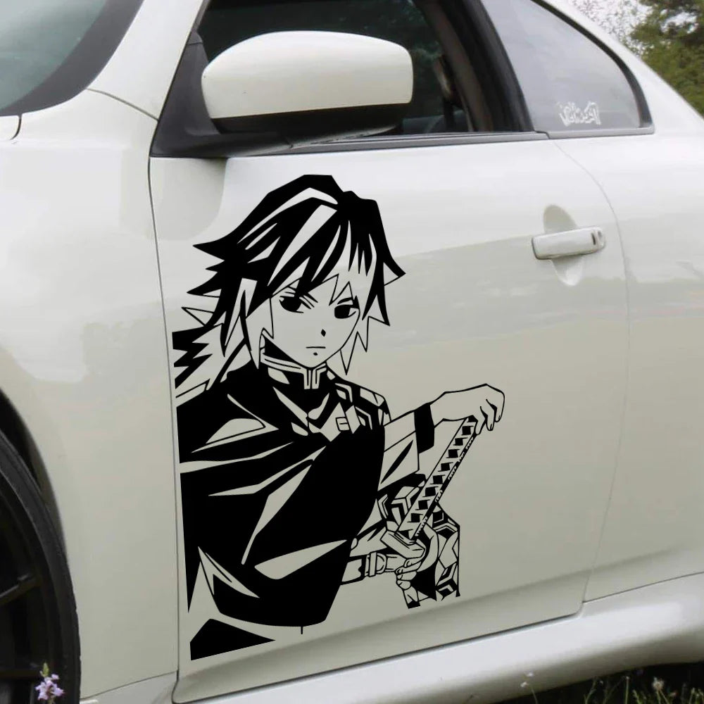Large Anime Car Sticker Swordsme Exterior Accessories Bodywork Styling Hood Decoration Automobile Parts Die Cutting  Vinyl Decal (ONLINE ORDER ONLY)