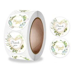500pcs/roll Heart Stickers Thank You Stickers For Business Merci Packaging Stickers Rolling Love For Packaging Decoration (ONLINE ORDER ONLY)