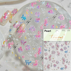 2025 God of Wealth Goldfish Koi Fish Lucky Cat Yuanbao Red Element Adhesive Nail Art Stickers Festival Atmosphere Manicure Decal (Online Order Only)
