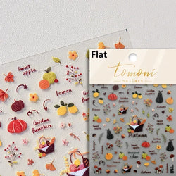 Charming Sunflower Rabbit Pumpkin Squirrel Pinecone Deciduous Produce Good Harvests Cookie Nail Art Sticker Decoration Decals (ONLINE ORDER ONLY)