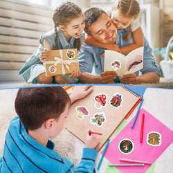 500pcs Mushroom Stickers for Children Kids Cartoon Sticker Small Cute Toys Sticker DIY Gift Sealing Label Decoration (ONLINE ORDER ONLY)