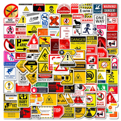 Cool Cartoon Warning Stickers Decals for Skateboard Laptop Motorcycle Anime Waterproof 10/30/50/100pcs (ONLINE ORDER ONLY)