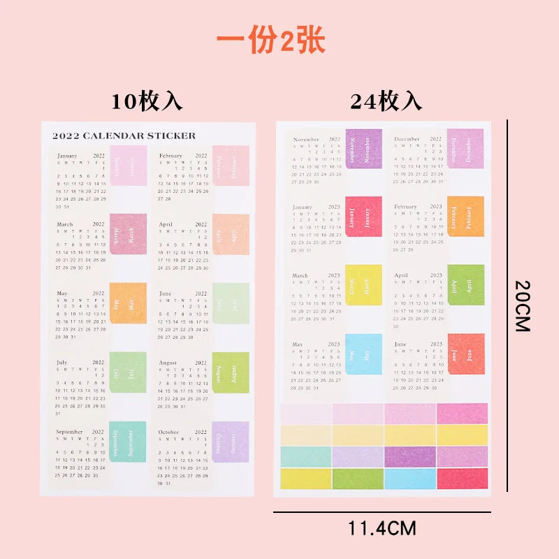 Loose-Leaf Notebook Handwritten Labels Indicate White And Blue Color Stickers Letter Stickers Sticky Notes Index Stickers (Online Order Only)