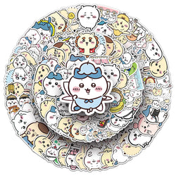 10/30/50/101PCS Chiikawa Stickers Cute Cartoon Sticker DIY Luggage Laptop Phone Guitar Car Bike Skateboard Toy Graffiti Decals (ONLINE ORDER ONLY)