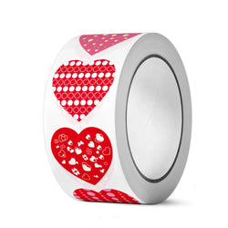 100-500pcs Heart-shaped Wedding Sticker Label Self-adhesive Sealing Decoration Sticker Invitation Label Birthday Party Stickers (ONLINE ORDER ONLY)