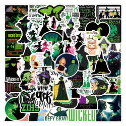 Wicked Movie Stickers Decals - Funny Graffiti Waterproof for Notebook, Phone, Bike, Skateboard, Fridge - 10/30/55PCS (Online Order Only)