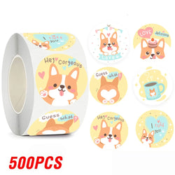 100-500pcs Kids Reward Stickers Puppy Dog Cat Encouragement Labels for Teachers Cute Animals Sticker Stationery Pegatinas (ONLINE ORDER ONLY)