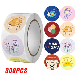 100-500pcs Reward Stickers for Kids Children Personalized Small Business Gift Decor Stickers Stationery Stickers Sealing Label (ONLINE ORDER ONLY)