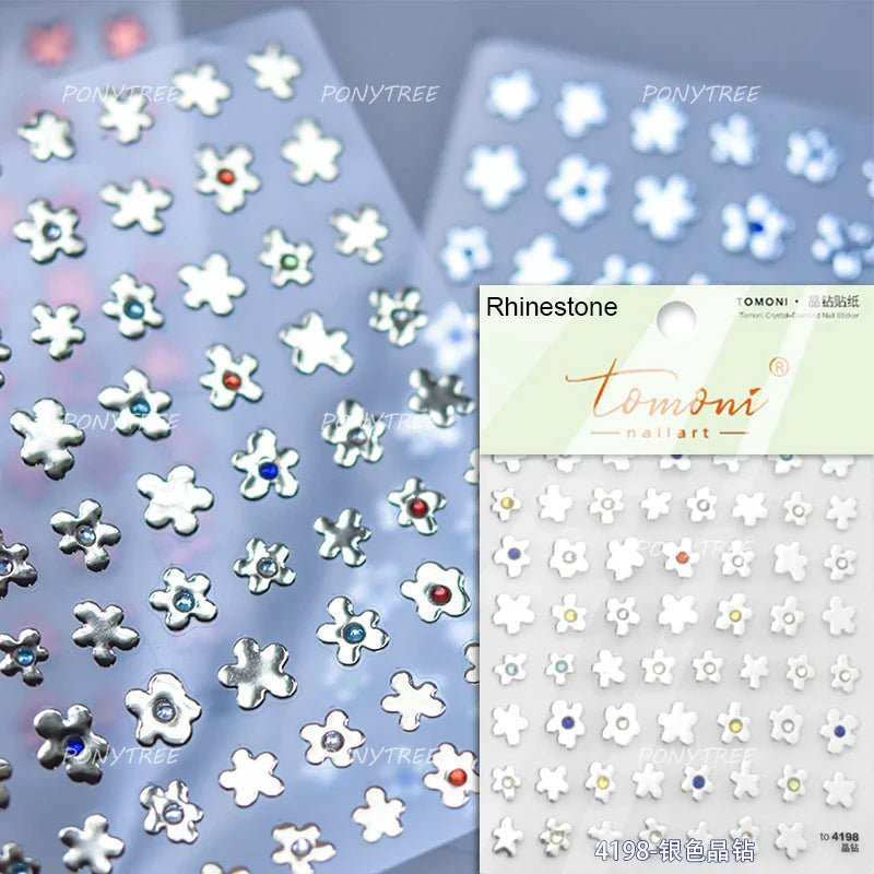 Embossed Flower Pink Butterfly Lucky Peach Blossom Chic Spring Petal 5D Soft Relief Adhesive Nail Art Stickers Manicure Decals (Online Order Only)