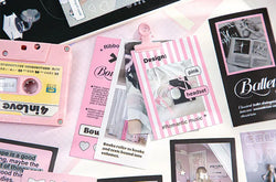 30Pcs Korean Ins Cute Girl Heart Scrapbooking Stickers Hand Account Idol Card Album DIY Phone Deco Material Stationery Sticker (ONLINE ORDER ONLY)