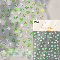 Gold Foil Dried Flowers Leaf Floral Print Daisy Rose Flower Peach Blossom Adhesive Nail Art Decoration Sticker Manicure Decals (ONLINE ORDER ONLY)