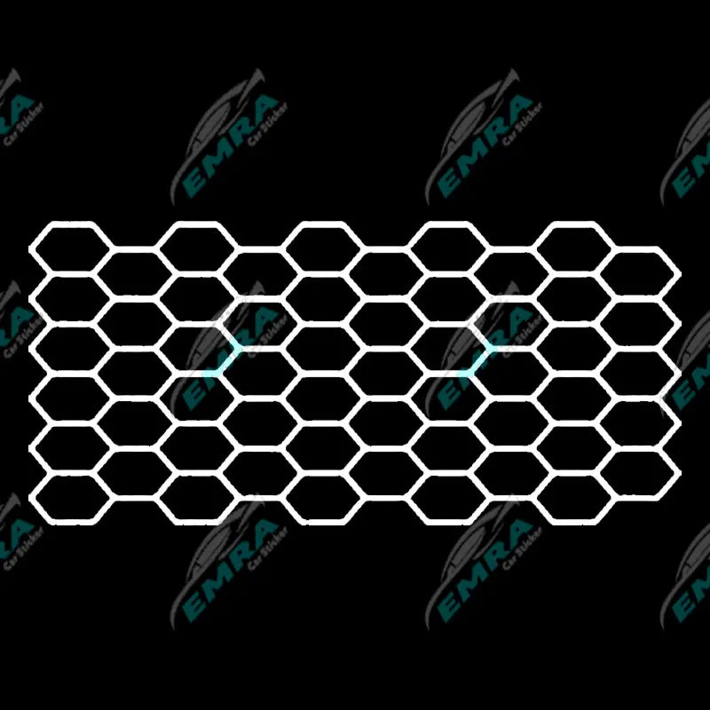 Honeycomb JDM Car Sticker External Accessories Sports Competition Style Decorative Die Cutting PVC Vinyl Decals Fits For Any Car (ONLINE ORDER ONLY)
