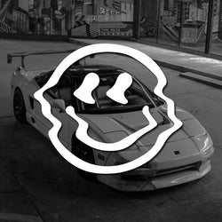 Smiling Face Stickers，Brighten Up Your Car with a cute & funny Cartoon Twisted Smiling Face Sticker! (ONLINE ORDER ONLY)