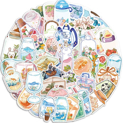10/30/50pcs Cute Animal Stickers for Skateboard, Fridge, Phone, Car, Kids Gift (Online Order Only)