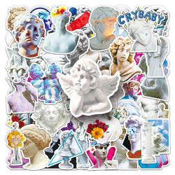 Angel Art Mosaic Sticker Decals for Phone Laptop Luggage Skateboard - 10/30/50PCS (Online Order Only)