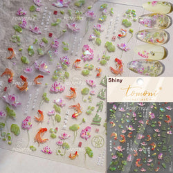 Deep Sea Animal Fish Shoal of Fish Whale Coral Dolphin Summer Beach Cute Jellyfish Bubble Bathyal Fauna Nail Art Stickers Decals (ONLINE ORDER ONLY)