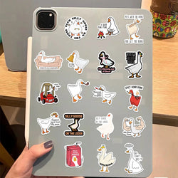 50PCS Cartoon Cute Silly Goose Sticker Decals Toys For Phone Laptop Luggage Skateboard Guitar DIY Graffiti Aesthetic Stickers (ONLINE ORDER ONLY)