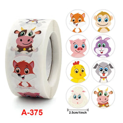 50-500pcs Cartoon Animal kids Sticker Cute Toy Game Sticker DIY Gift Sealing Label Student Decoration Stationery Notebook Supp (ONLINE ORDER ONLY)
