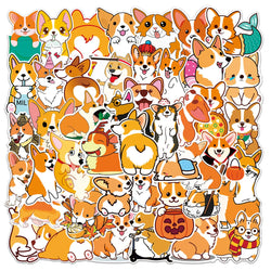 Corgi Dog Meme Stickers Pack for DIY Scrapbooking, Laptop, Luggage, Water Bottle (ONLINE ORDER ONLY)