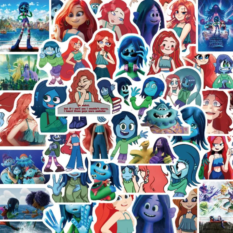 Ruby Gillman Teenage Kraken Stickers Pack for Laptop, Phone, Water Bottle, Suitcase, Stationery, Fridge (Online Order Only)