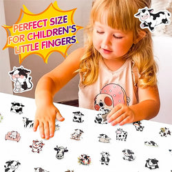 10/30/50PCS Cute Cow PVC Sticker Aesthetic DIY Children's Decoration Scrapbooking Korean Stationery School Supplies for Kids (ONLINE ORDER ONLY)