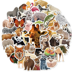Jungle Zoo Animal Stickers for Laptop, Water Bottle, Phone, Luggage, Notebook - 10/25/50pcs (ONLINE ORDER ONLY)