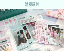 30Pcs Korean Ins Cute Girl Heart Scrapbooking Stickers Hand Account Idol Card Album DIY Phone Deco Material Stationery Sticker (ONLINE ORDER ONLY)